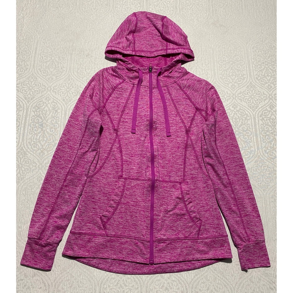 C9 by Champion Duo Dry Pink Heather Full Zip Hoodie XS V9423-KB7